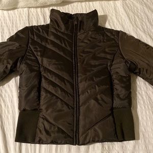 Dark espresso puffer jacket
